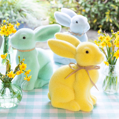 Spring Bunny Yellow Table Decoration - 9''