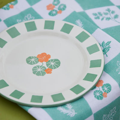 Nasturtium Enamel Plate - 20cm | Mothers Day Gifts |
