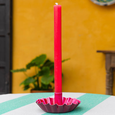Cherry Red Dinner Candles - 25 Units Display | 4th of July Decor |