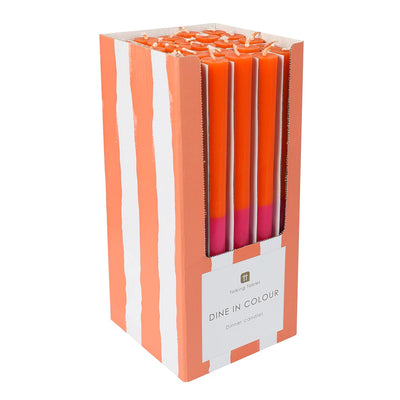 Orange & Pink Dinner Candles - Display | Home Decor |