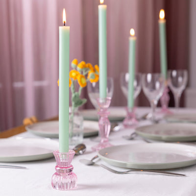 Sage Green Dinner Candles - Display | Wedding Decor |