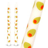 Olive Taper Dinner Candles - 2 Pack