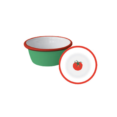 Tomato Green Enamel Dip Dish - 8cm