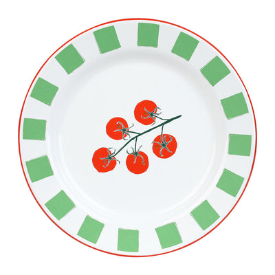 Tomato Enamel Plate - 20cm