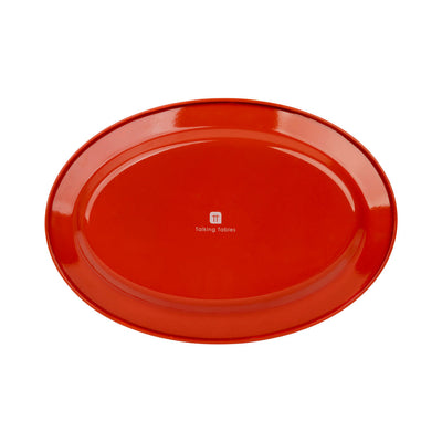 Tomato Enamel Platter - 36cm | Summer Kitchenware |