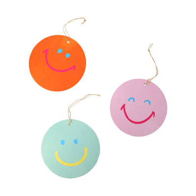 Happy Face Gift Tags - 8 Pack