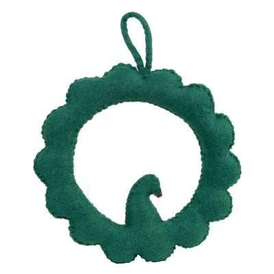 Partridge & Pear Felt Wreath - 25cm | Christmas Decor |