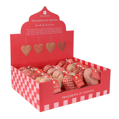 Cotton Hanging Heart Decor - Display | Home Decor |