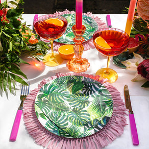 Tropical Fiesta Palm Leaf Cocktail Napkins