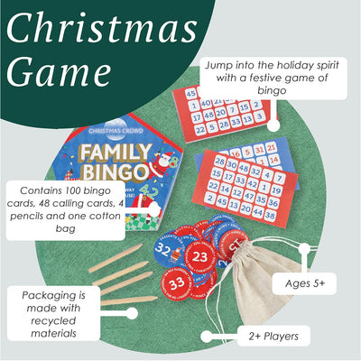 Santa Family Bingo Game - 6 Pack Display | Christmas Game |