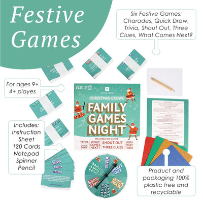 Christmas Family Games Night - 6 Games| Christmas Games |