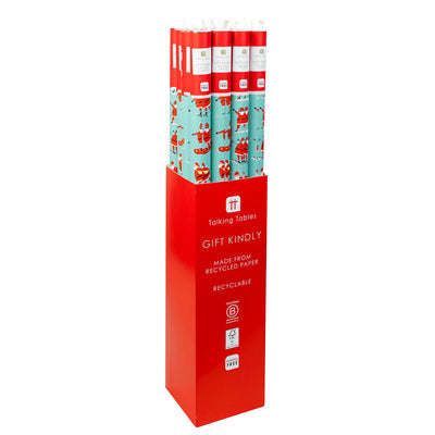 Santa Recycled Wrapping Paper - 3m | Holiday Wrap |