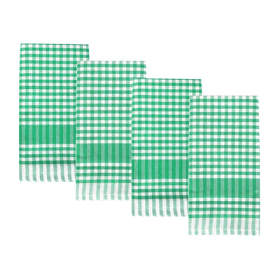 Green & White Gingham Napkins - 4 Pack | Tableware |