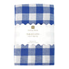 Bon Appetit Blue & White Fabric Gingham Tablecloth