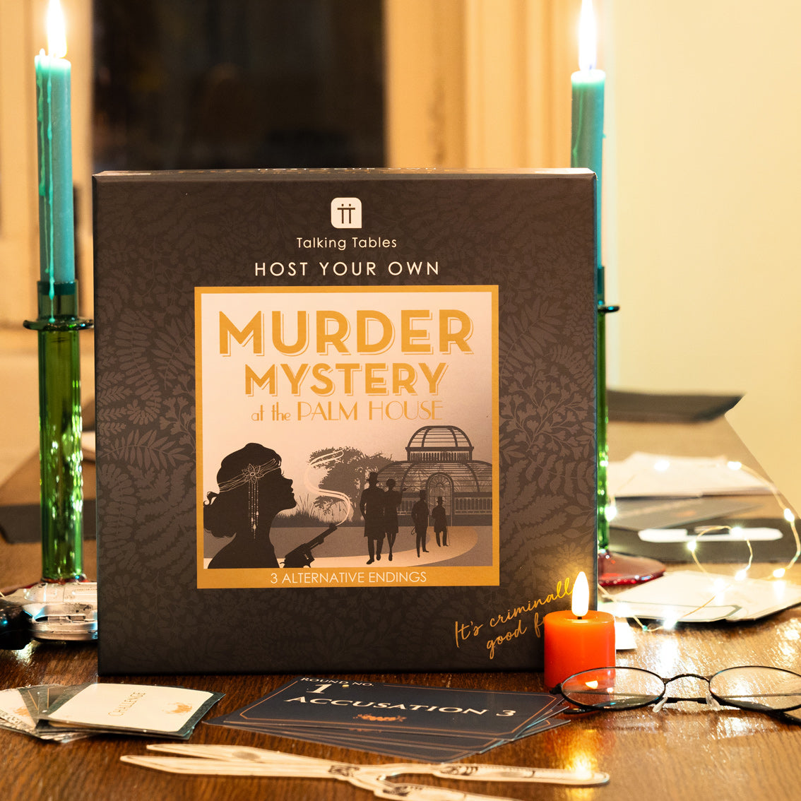 Talking Tables Murder Mystery Game – "The Botanic Gardens", Für 5–13 Spieler Ab 16, Komplettes Krimi-Dinner-Set Im Stil Der 1920er