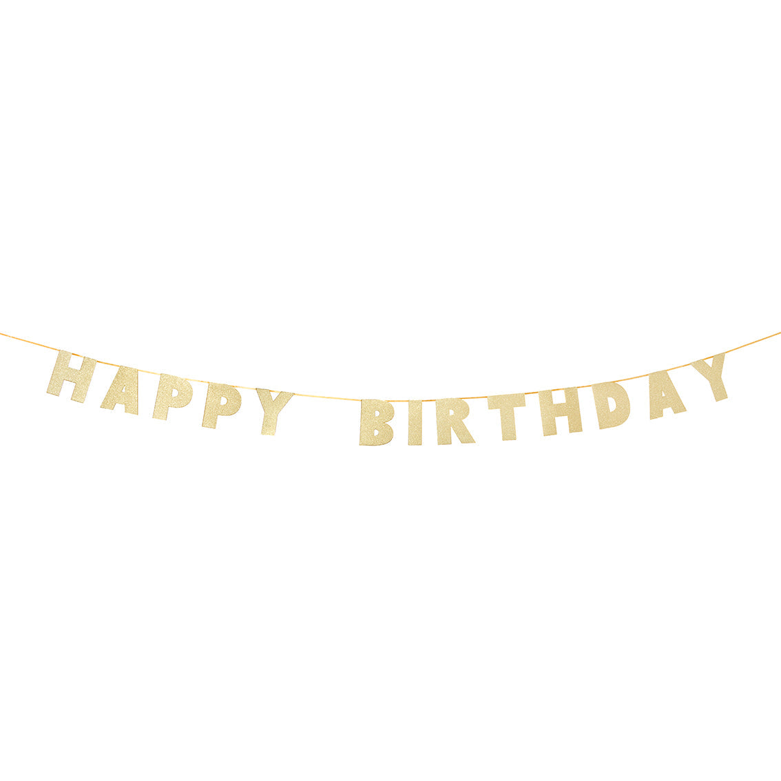 Luxe Gold Happy Birthday Garland