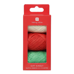 Mix Color Raffia Ribbons - 3 Pack