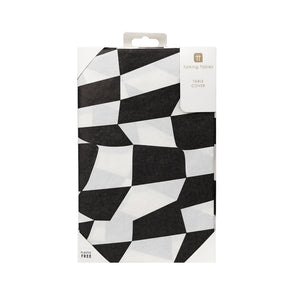 Black & White Check Table Cover