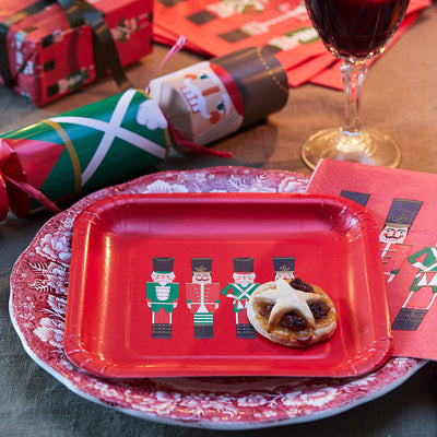 Nutcracker Christmas Plates | 12 Pack | Tableware |