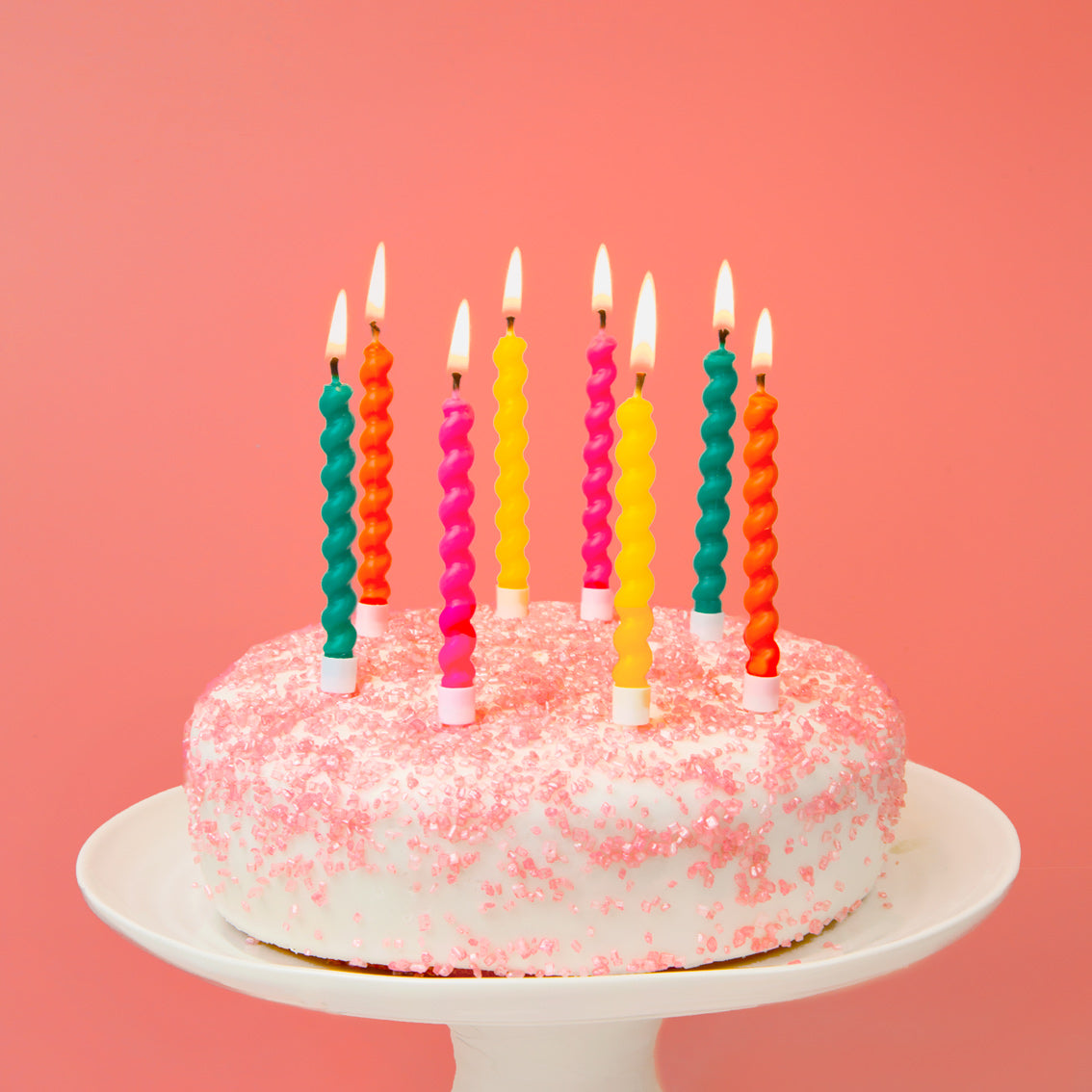 Twirl Birthday Candles - 8 Pack | Cake Candles