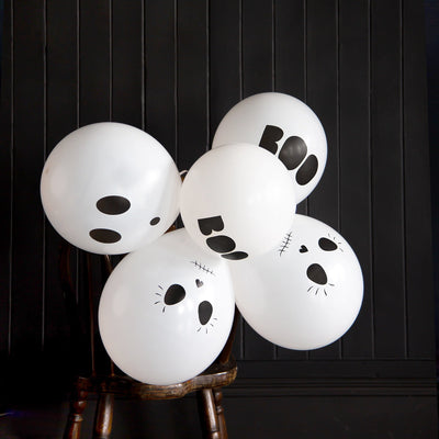 Halloween Printed Balloons 12&#34;, 5Pk