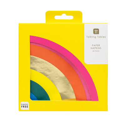 Rainbow Shaped Paper Napkins | Birthday Party |