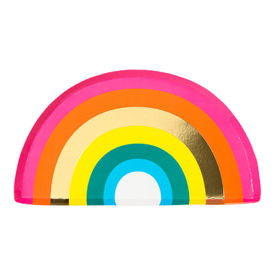 Rainbow Shaped Paper Plates | Birthday Party |