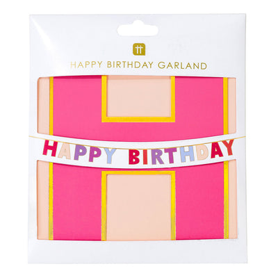 Rose Happy Birthday Garland | Party Supplies |