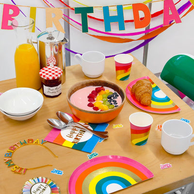 Rainbow Happy Birthday Napkins | Party Supplies |