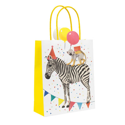 Safari Animals Treat Bags - 8 Pack | Kids Party Supplies |
