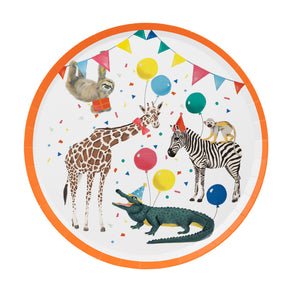 Party Safari Paper Plates - 8 Pack