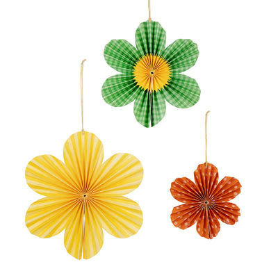 Paper Flower Decorations - 3 Pack | Spring Decor |