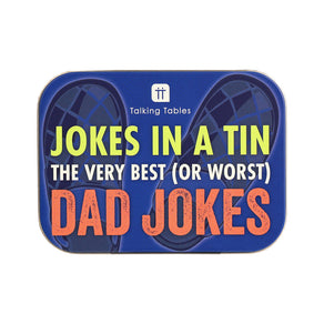 Dad Jokes in a Tin - 100 Cards, 100 Jokes -  POS Unit