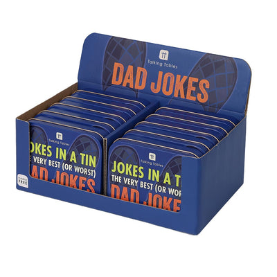 Dad Jokes in a Tin - Display | Fathers Day Gifts 100 Jokes |
