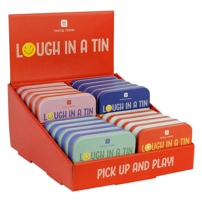 Laugh in a Tin - Display - 4 Pack | Travel Card Games |