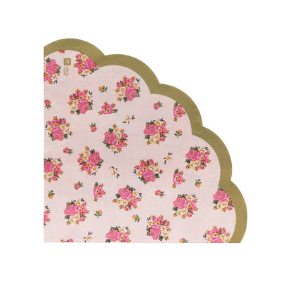 Truly Scrumptious Pink Scalloped Paper Napkins - 50 Pack