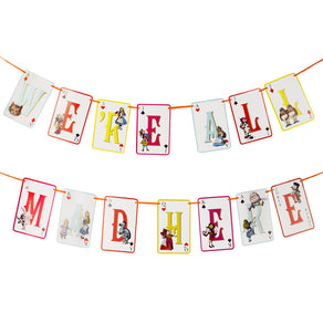 Alice in Wonderland Bright Multi Colored Double Sided Bunting - 3m