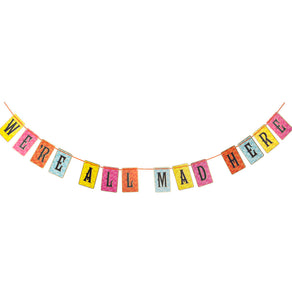 Alice in Wonderland Bright Multi Colored Double Sided Bunting - 3m