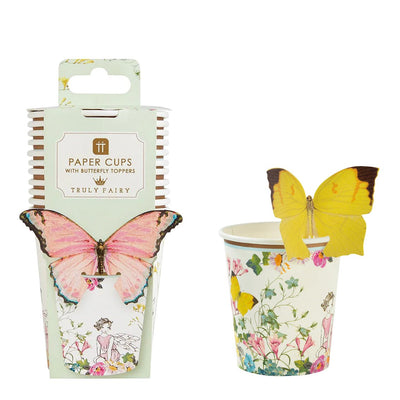Truly Fairy Paper Cups with Butterfly Detail