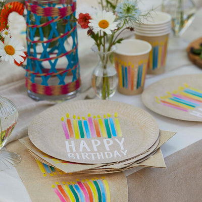Happy Birthday Paper Plates | Party Supplies |