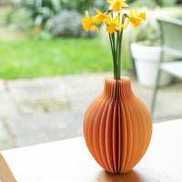 Mellow Yellow Honeycomb Color Pop Paper Vase