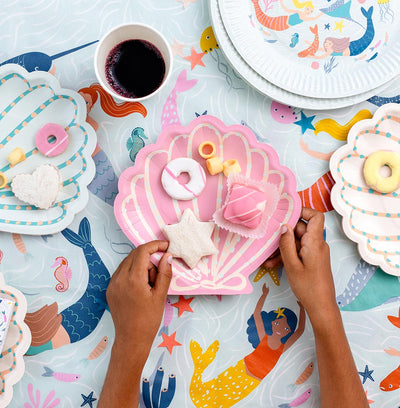 Mermaid Paper Tablecloth | Kids Birthday Party Supplies |