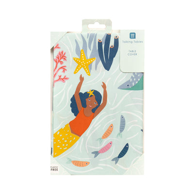 Mermaid Paper Tablecloth | Kids Birthday Party Supplies |