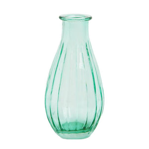 Image - Boho Green Glass Flower Bud Vase