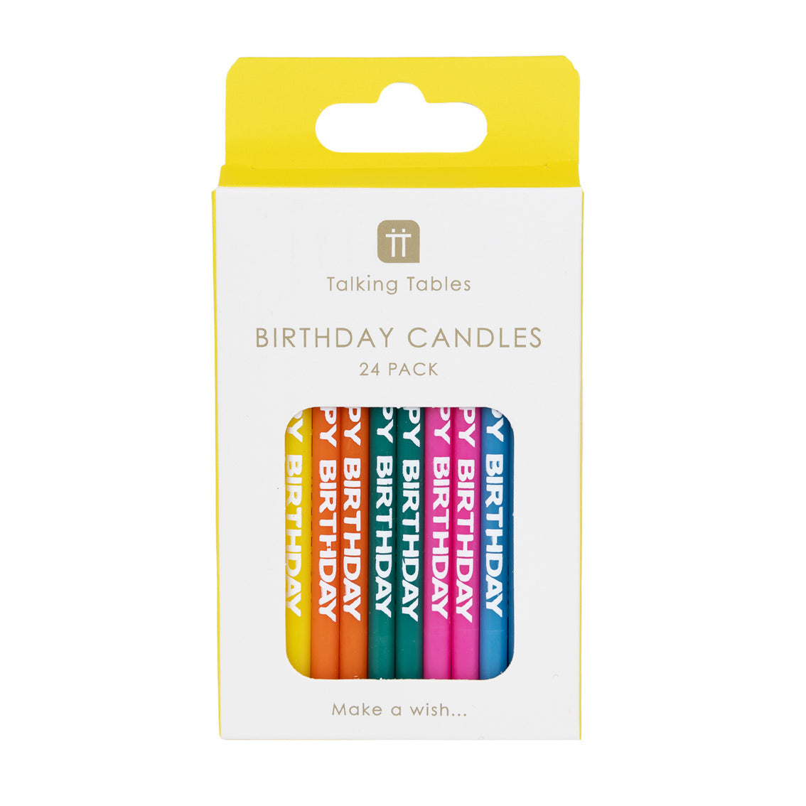 Birthday Brights 'Happy Birthday' Candles - 24 Pack