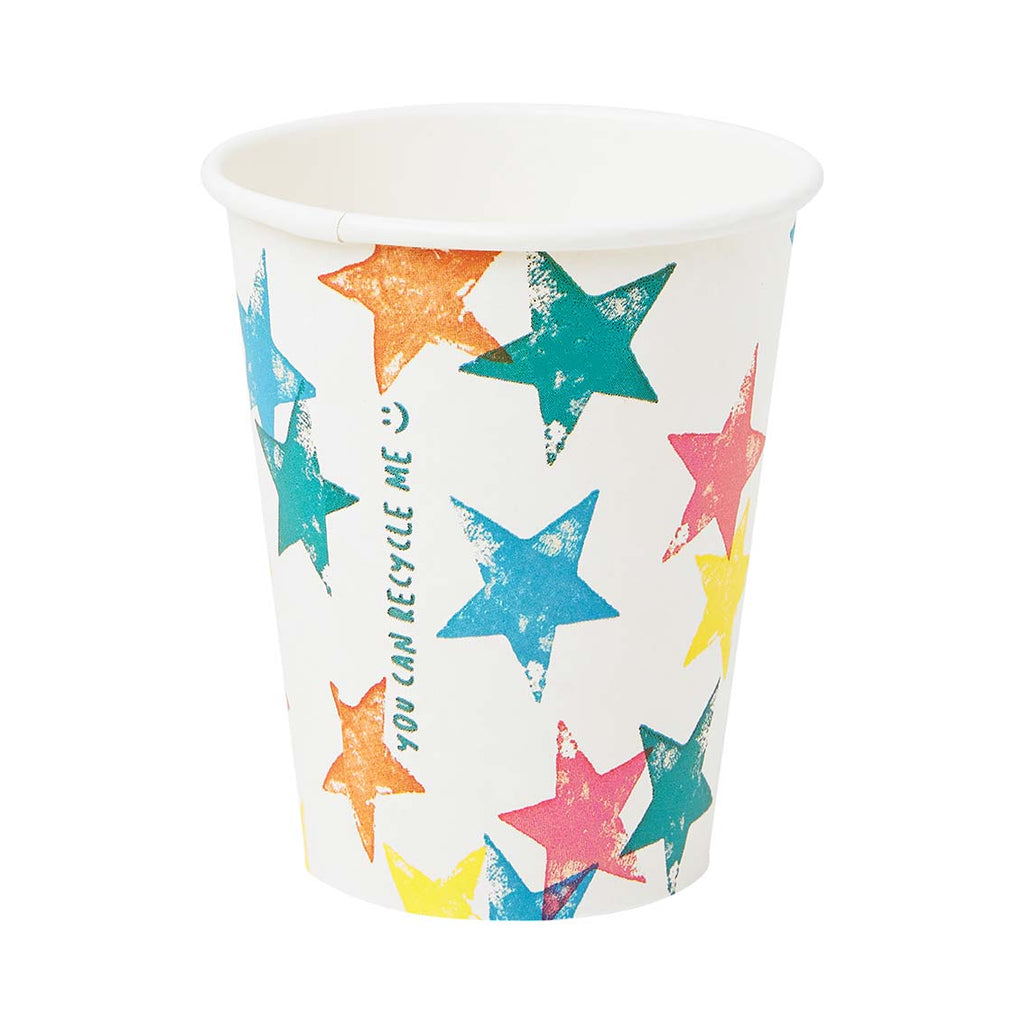 Recyclable Colourful Star Paper Cups (Pack of 8) - Talking Tables