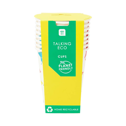 Recyclable Colourful Star Paper Cups (Pack of 8) - Talking Tables