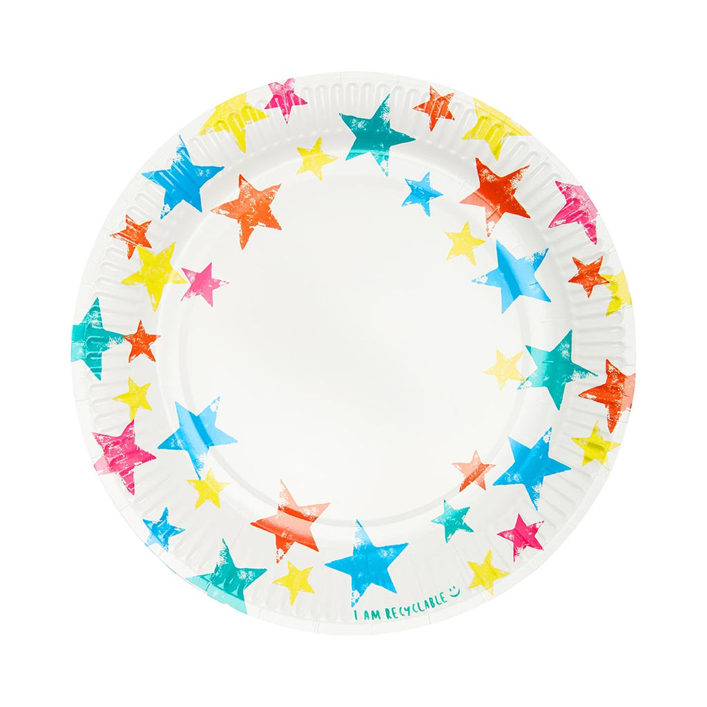 Birthday Brights Rainbow Star Plates