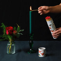 Red and Green Tall Wax Candles - POS Unit