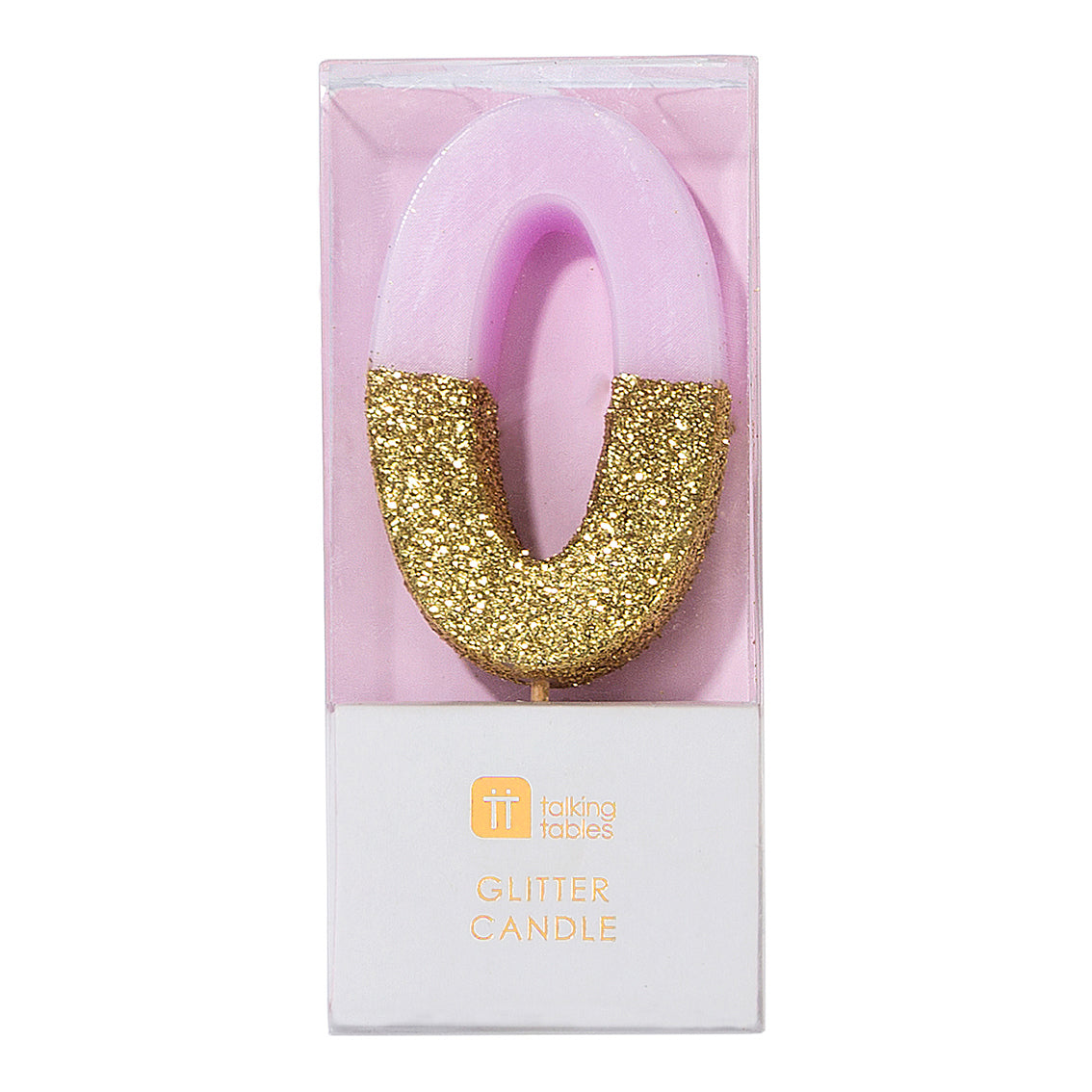 We Heart Birthdays Glitter Candle - 0